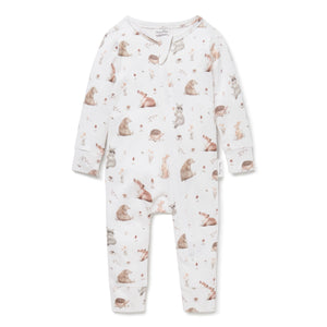 Forest Friends Zip Romper