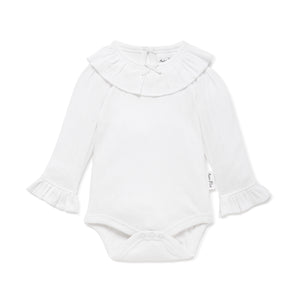 White Pointelle Onesie