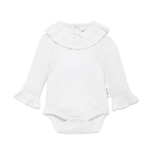 White Pointelle Onesie