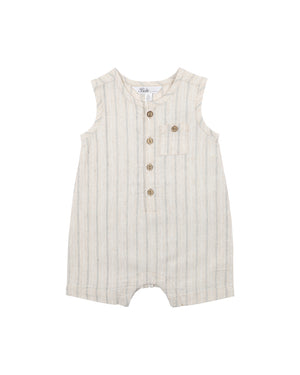 Milo Linen Stripe Romper